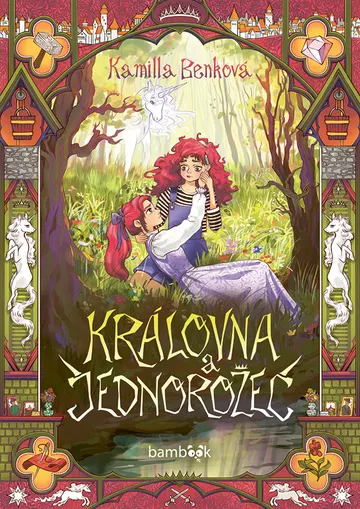 Královna a jednorožec – obálka