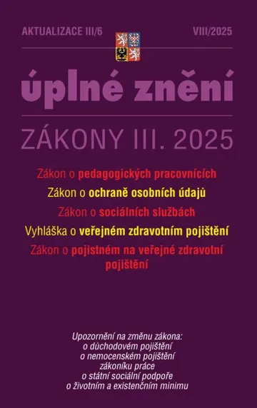 Aktualizace III/6 / 2025 - o pedagogických pracovnících