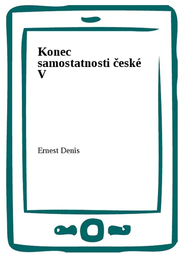 Konec samostatnosti české V – obálka