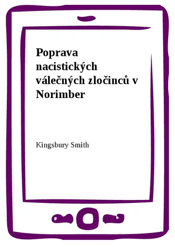Poprava nacistických válečných zločinců v Norimber – obálka
