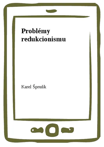 Problémy redukcionismu – obálka