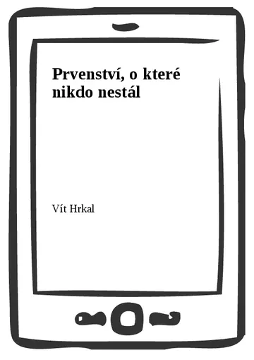 Prvenství, o které nikdo nestál – obálka