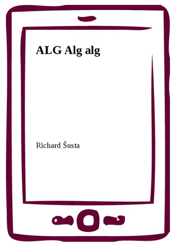 ALG Alg alg – obálka