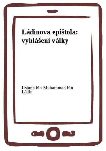 Ládinova epištola: vyhlášení války – obálka