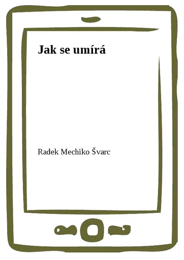Jak se umírá – obálka