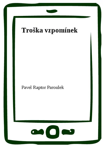 Troška vzpomínek – obálka