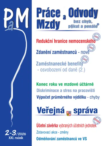 PaM č. 2-3 / 2026 - Redukční hranice nemocenského v roce 2026