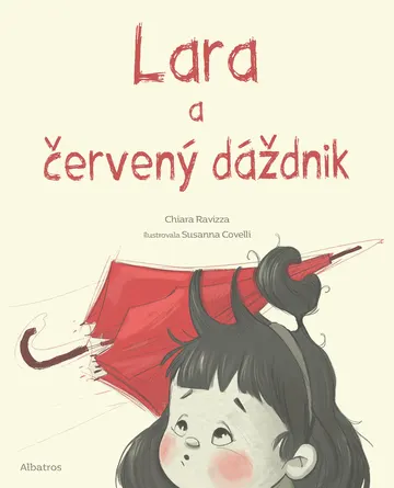Lara a červený dáždnik – obálka