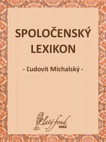 Spoločenský lexikon – obálka