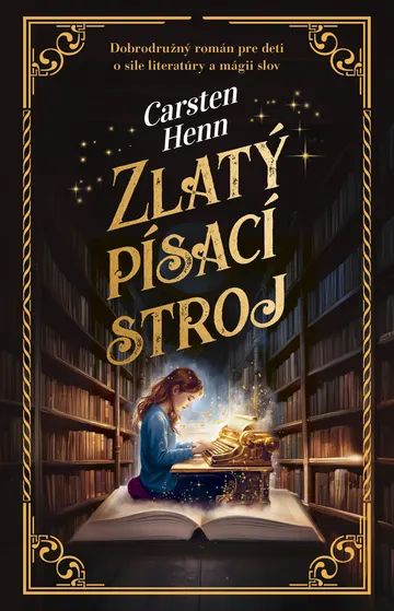 Zlatý písací stroj – obálka