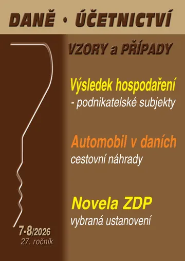 DÚVaP č. 7-8 / 2026 - Výsledek hospodaření podnikatelských subjektů