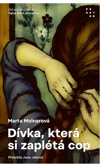 Dívka, která si zaplétá cop – obálka