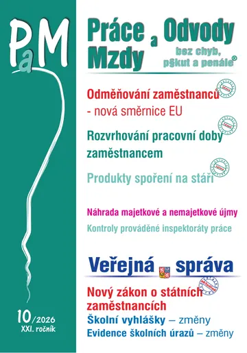 PaM č. 10 / 2026 - Odměňování zaměstnanců – změny podle nové směrnice EU