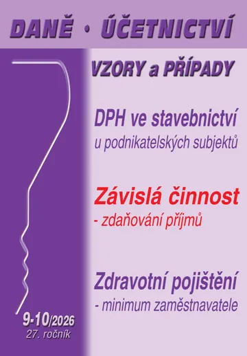 DÚVaP č. 9-10 / 2026 - DPH ve stavebnictví v roce 2026