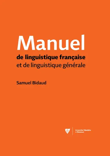 Manuel de linguistique francaise et de linguistique générale – obálka