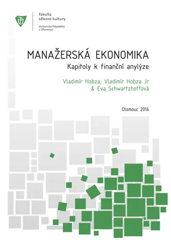 Manažerská ekonomika. Kapitoly k finanční analýze. – obálka