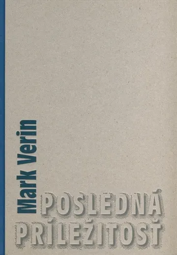 Posledná príležitosť – obálka