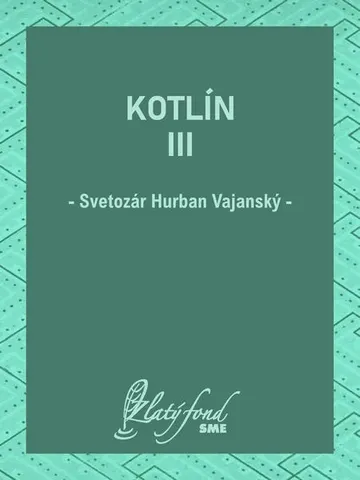 Kotlín III – obálka