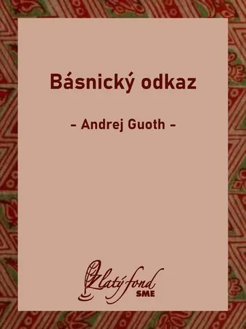 Básnický odkaz – obálka