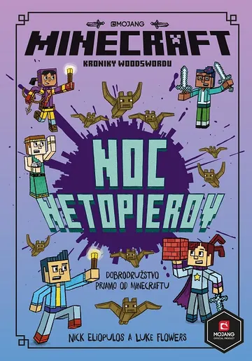 Minecraft: Kroniky Woodswordu - Noc netopierov – obálka