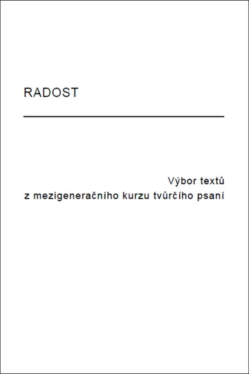 Radost – obálka