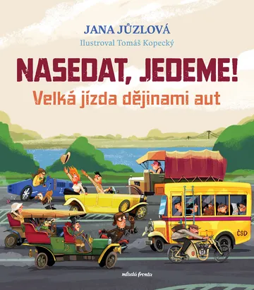 Nasedat, jedeme! – obálka