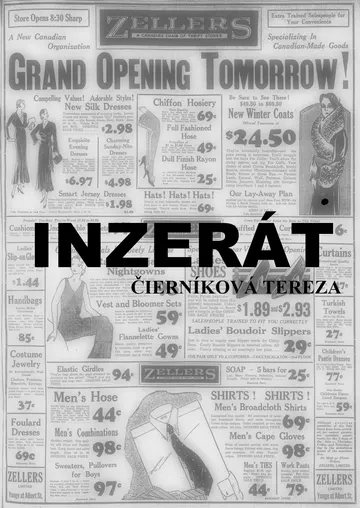 Inzerát – obálka