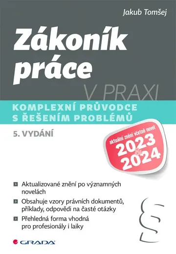 Zákoník práce v praxi - 5. vydání – obálka