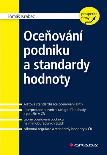 Oceňování podniku a standardy hodnoty – obálka
