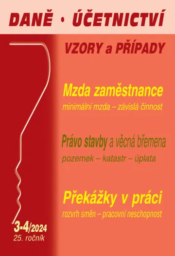 DÚVaP č. 3-4 / 2024 - Mzda zaměstnance