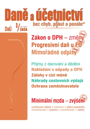 DaÚ č. 3 / 2024 - Zákon o DPH – změny