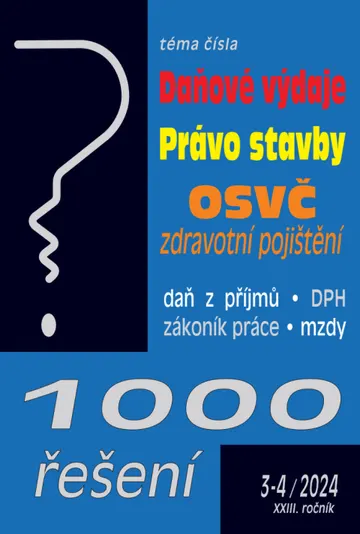 1000 řešení č. 3-4 / 2024 - Daňové výdaje