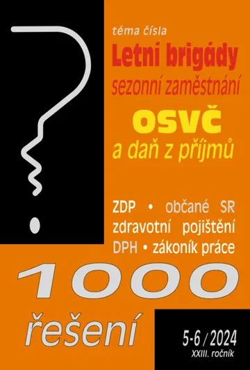 1000 řešení č. 5-6 / 2024 - Letní brigády studentů a sezonní zaměstnání