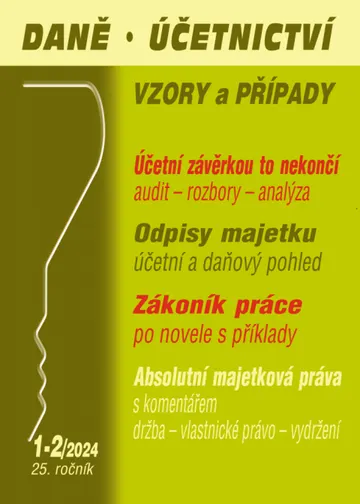 DÚVaP č. 1-2 / 2024 - Účetní a daňové odpisy majetku