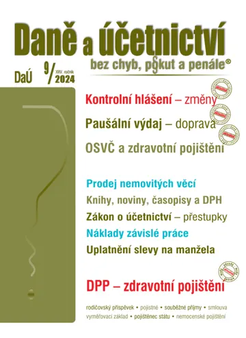 DaÚ č. 9 / 2024 - Kontrolní hlášení – změny