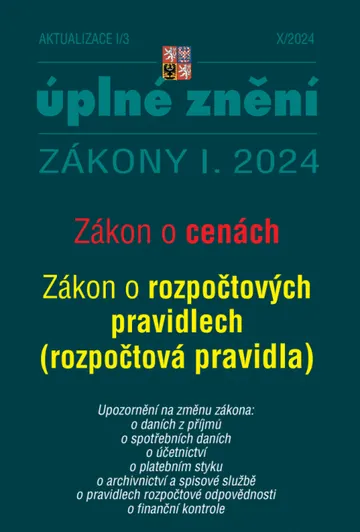 Aktualizace I/3 / 2024 - Zákon o cenách