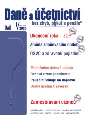 DaÚ č. 1 / 2025 - Ukončení roka – ZDP