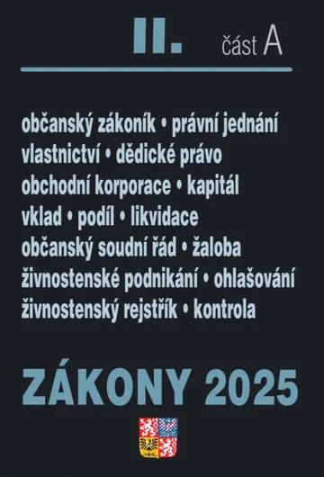 Zákony II. A / 2025 - Občanský zákoník