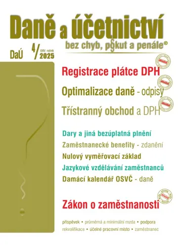 DaÚ č. 4 / 2025 - Registrace plátce DPH